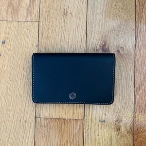 NWOT Coach Blk leather small wallet